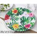 Saro Blooming Lilies Melamine 14" Charger THJL1128